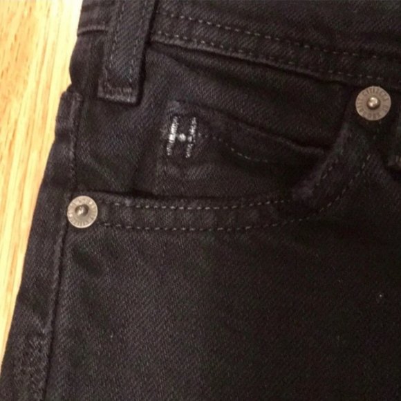 Citizens of Humanity Low Rise Skull and Bunny Jeans Black Size 25 Straight Leg - Picture 9 of 11